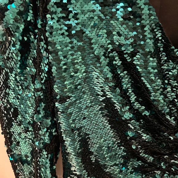 Zara blue sequinned dress - Picture 4 of 4